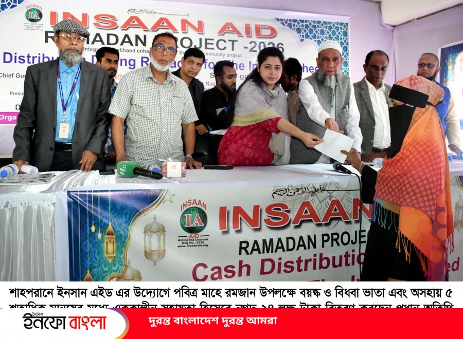 শাহপরানে ইনসান এইড’র উদ্যোগে বয়স্ক, বিধবা ও অসহায়দের মধ্যে নগদ অর্থ বিতরণ