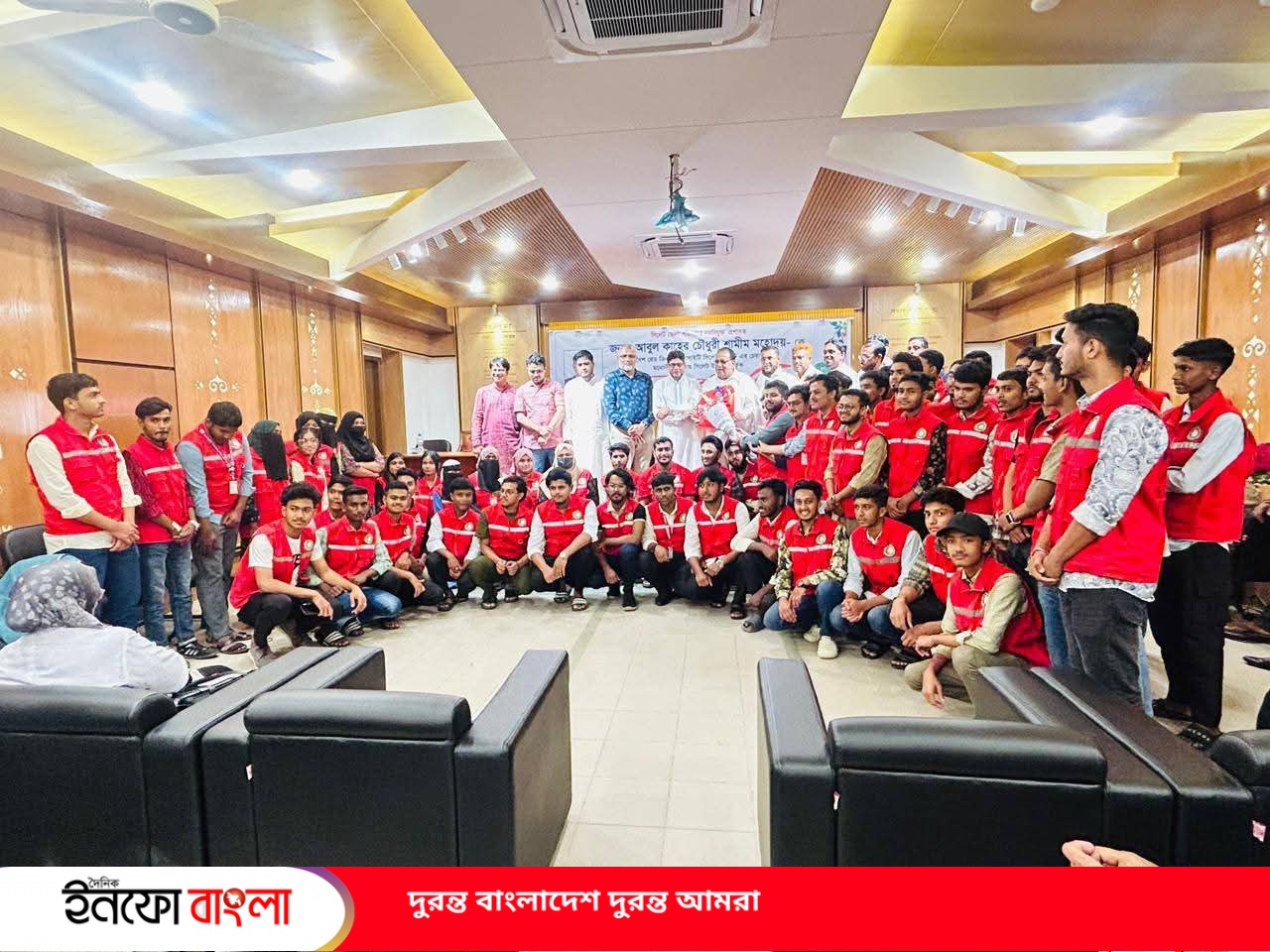 সিলেট রেড ক্রিসেন্টের নবনিযুক্ত চেয়ারম্যান আবুল কাহের শামীমকে সংবর্ধনা