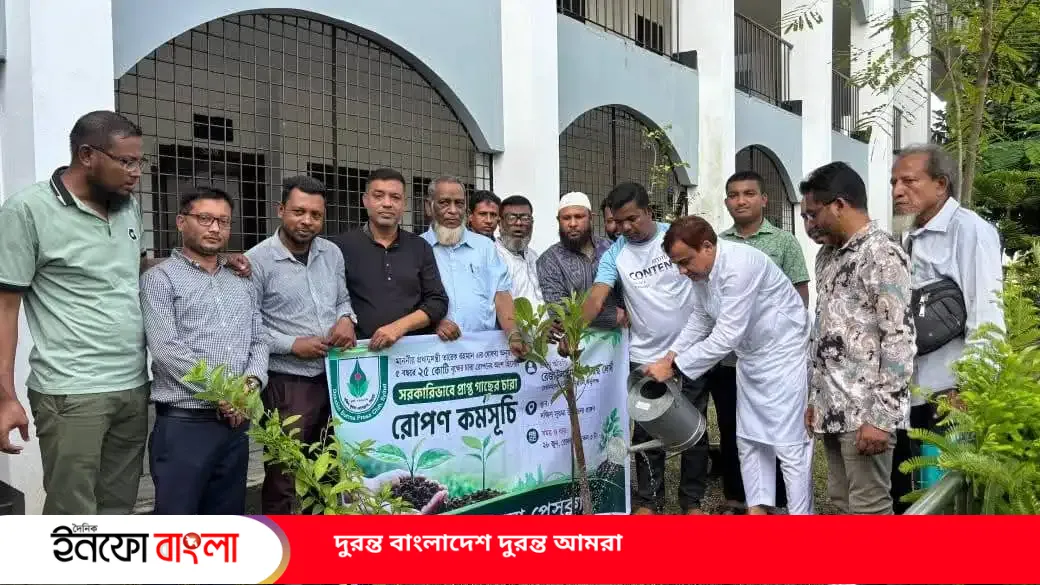 দক্ষিণ সুরমা প্রেসক্লাবের বৃক্ষরোপণ কর্ম