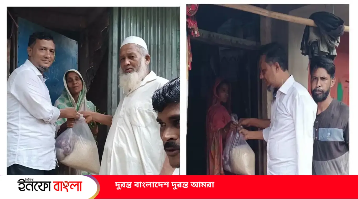 চাতরী ইউনিয়নে পানিবন্দি পরিবারের পাশে চে
