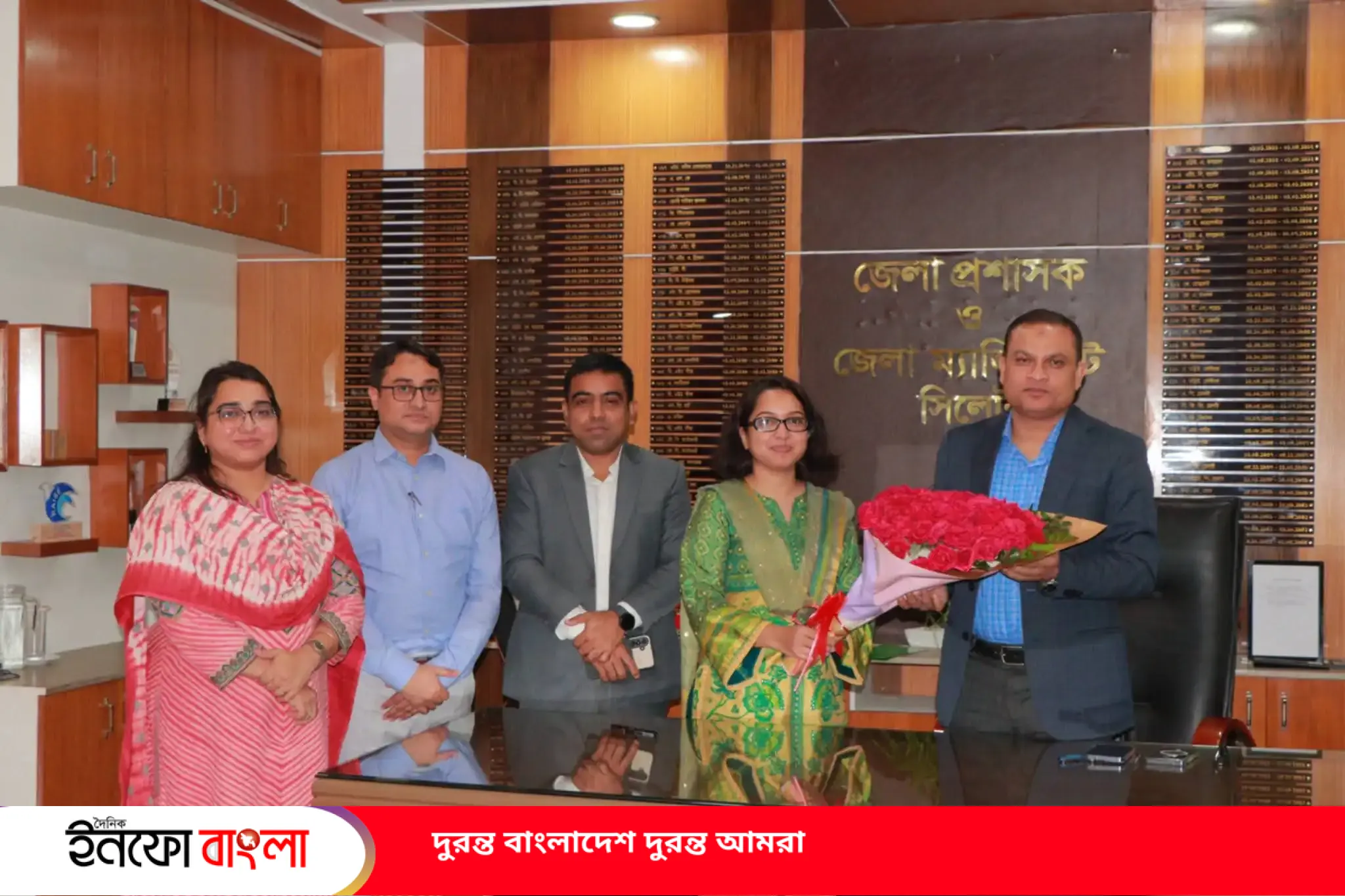 সিলেটে নিজের নতুন কর্মস্থলে যোগ দেন নবনি